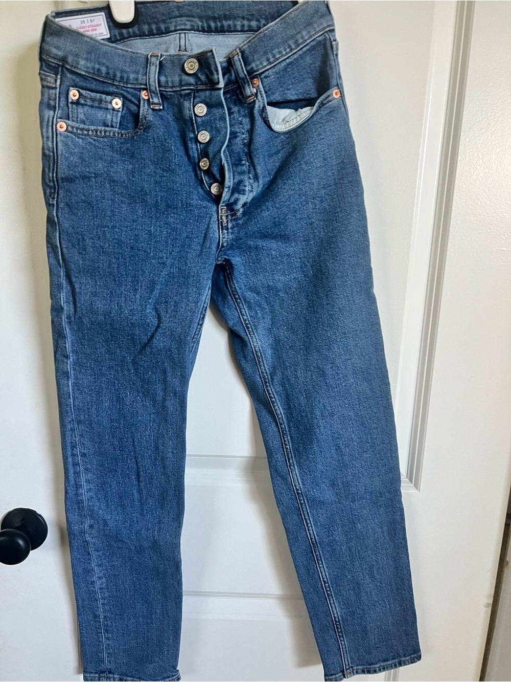 Classic Blue Button-Fly women’s Jeans - Unbranded